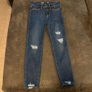 EUC - Old Navy 360° Stretch Ripped Girls Ballerina Jeggings